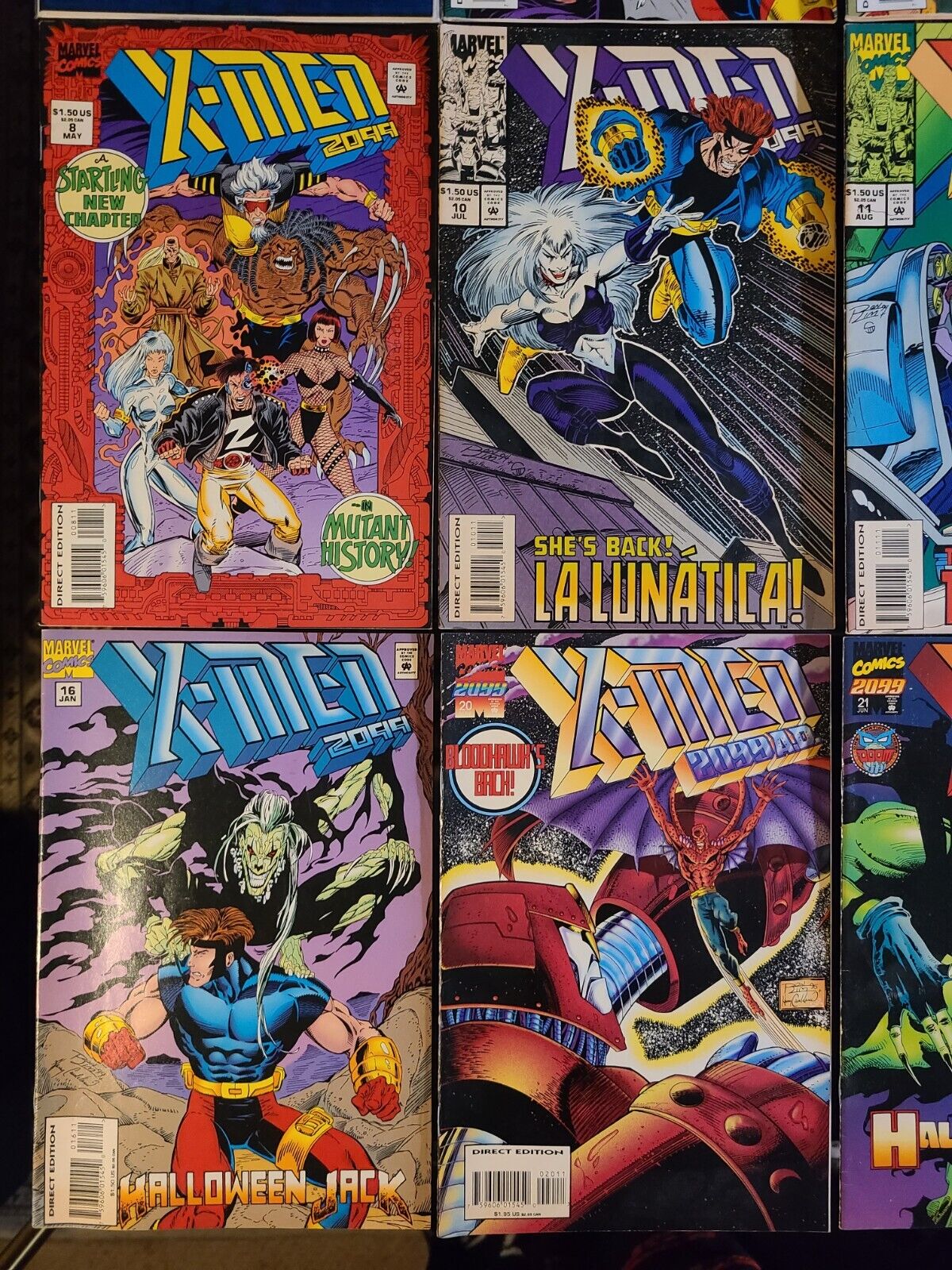 X-Men 2099 #1-8, 10-16, 20-24, 26, 34 (Marvel 1993) Lot Of 22