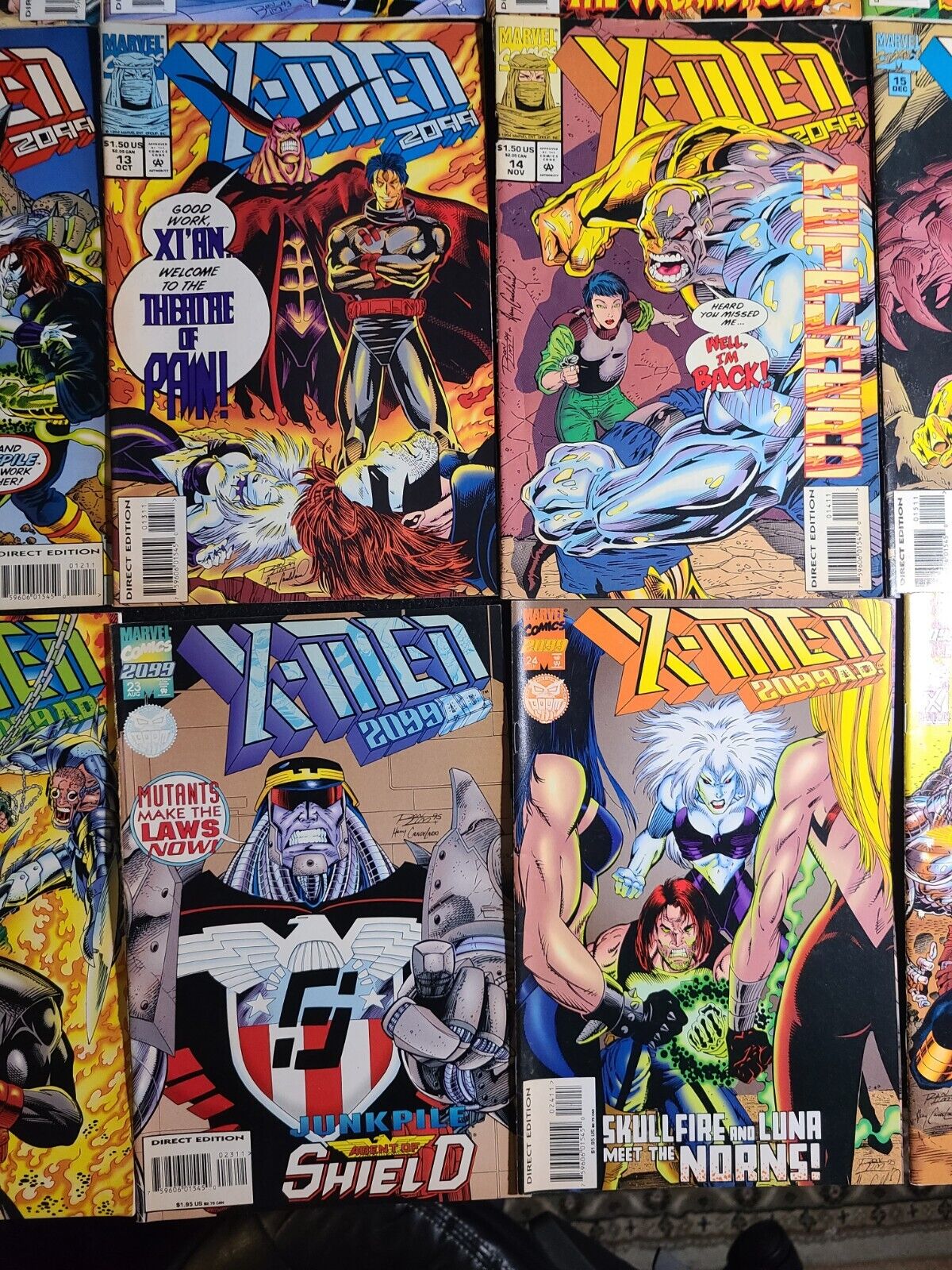 X-Men 2099 #1-8, 10-16, 20-24, 26, 34 (Marvel 1993) Lot Of 22