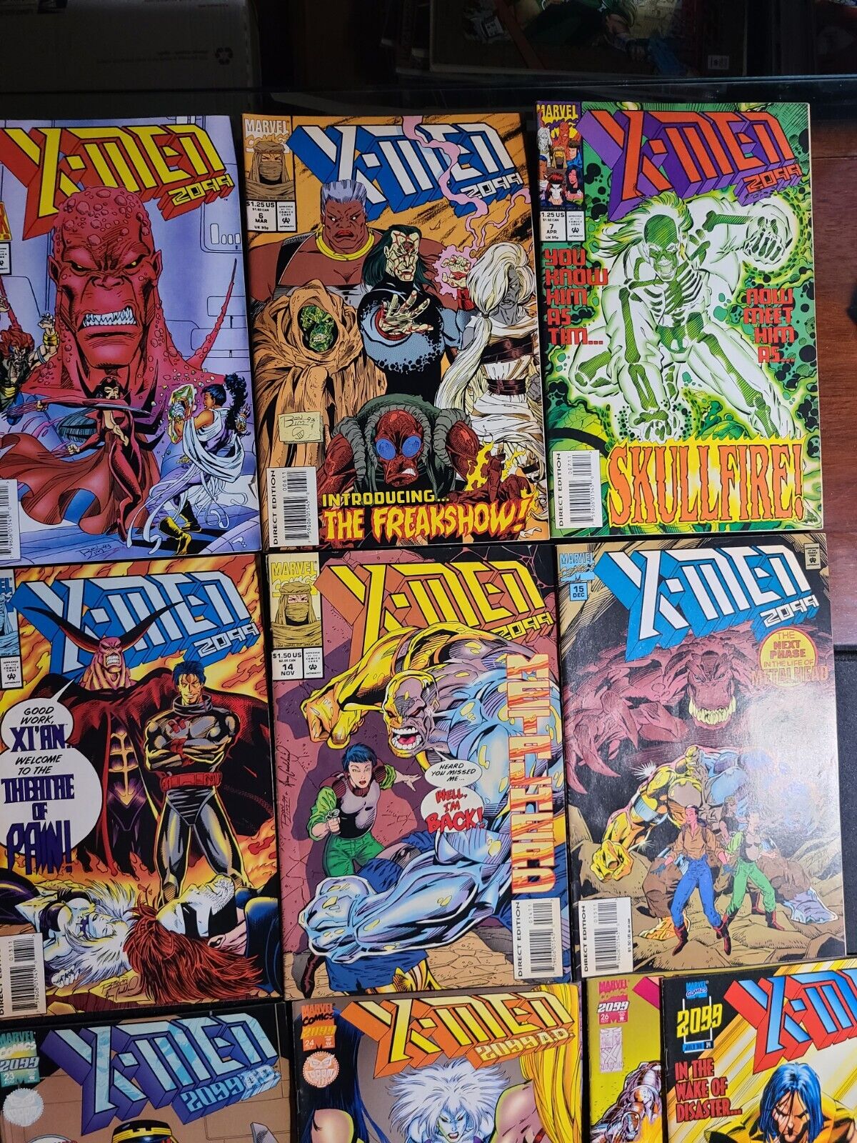 X-Men 2099 #1-8, 10-16, 20-24, 26, 34 (Marvel 1993) Lot Of 22