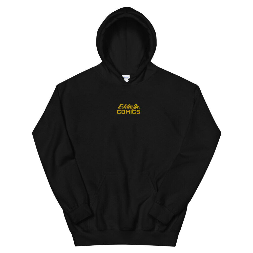 EddieJrComics Hoodie Gold Embroidered Logo