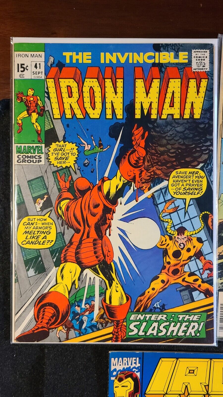 Lot of 7 Iron Man #41, 98, 196, 257, 293, 300, 305 (1971-1994, Marvel)