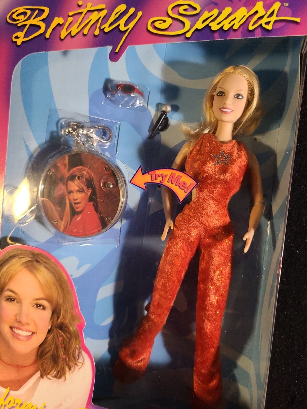 Rare Britney Spears Doll Performing For You 42nd Grammys 2000 Play Along Orange