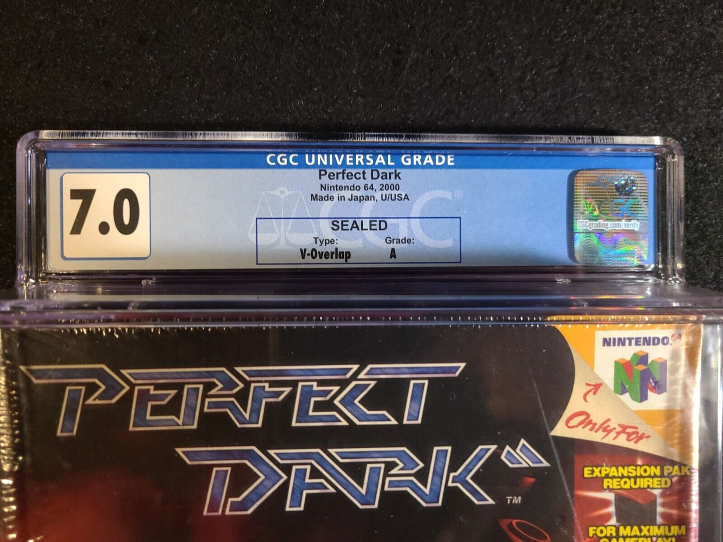 Perfect Dark (Nintendo 64, N64, 2000) CGC Graded 7.0 A Sealed