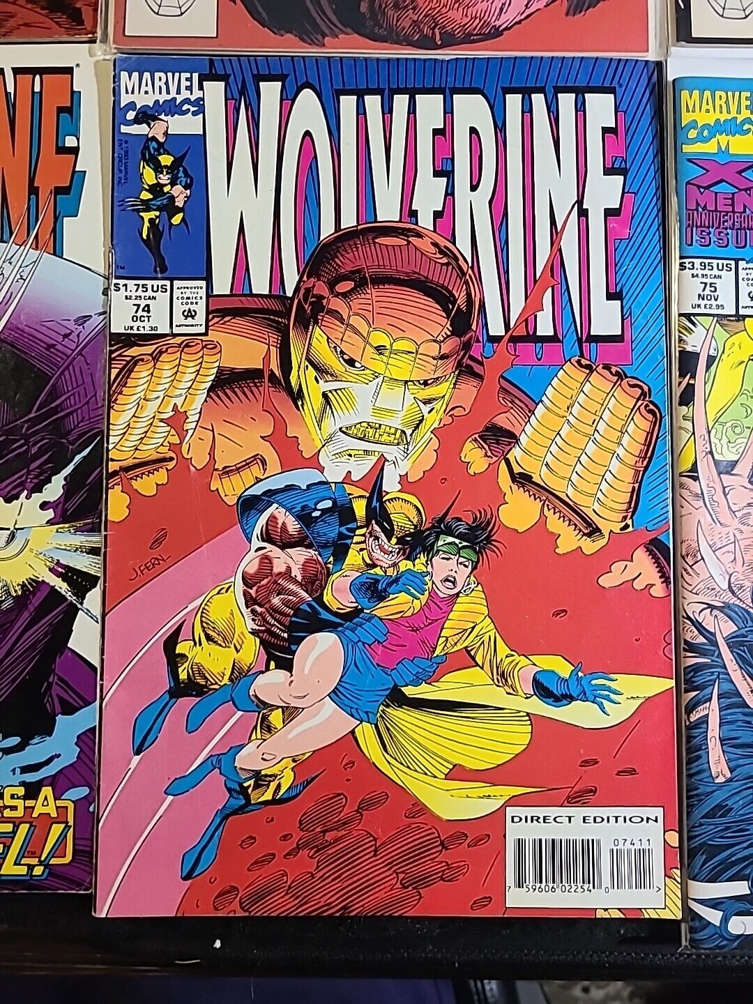 Lot Of 8 Wolverine #16, 18, 21, 24, 71, 72, 74, 75 (1989-1993, Marvel)