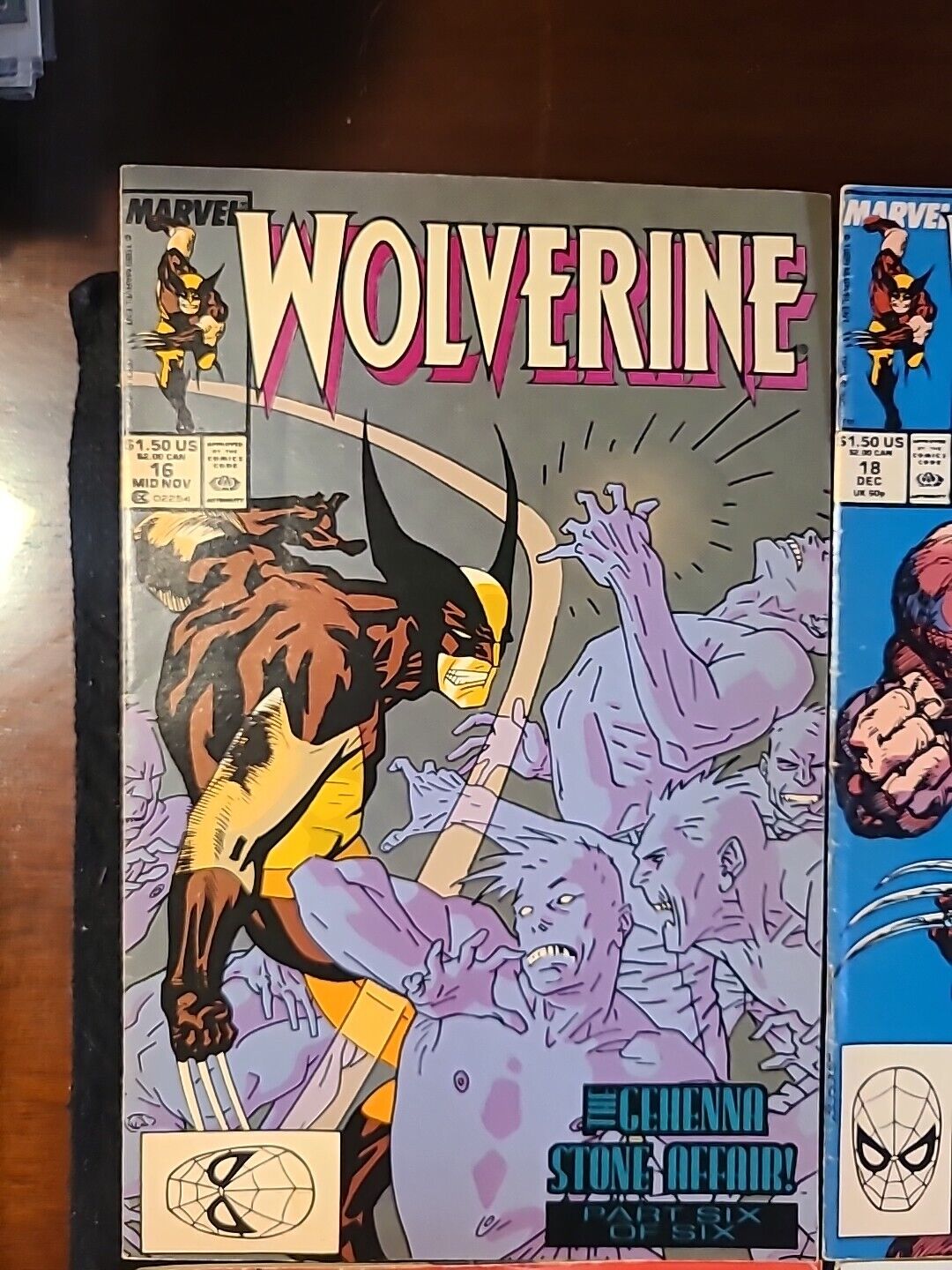 Lot Of 8 Wolverine #16, 18, 21, 24, 71, 72, 74, 75 (1989-1993, Marvel)