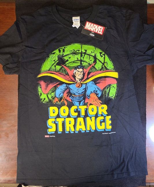 Doctor Strange Marvel T-Shirt Medium M Nerd Block Black T