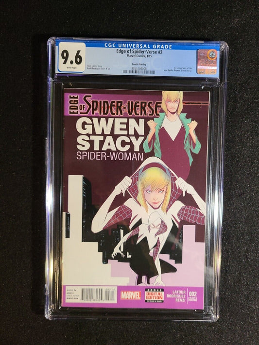 Edge of Spider-Verse 2 4th Print CGC 9.6 First Spider-Gwen