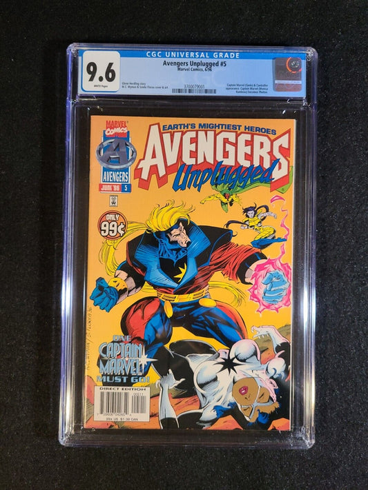 Avengers Unplugged #5 CGC 9.6 1st Appearance Photon Monica Rambeau 1993 Marvel