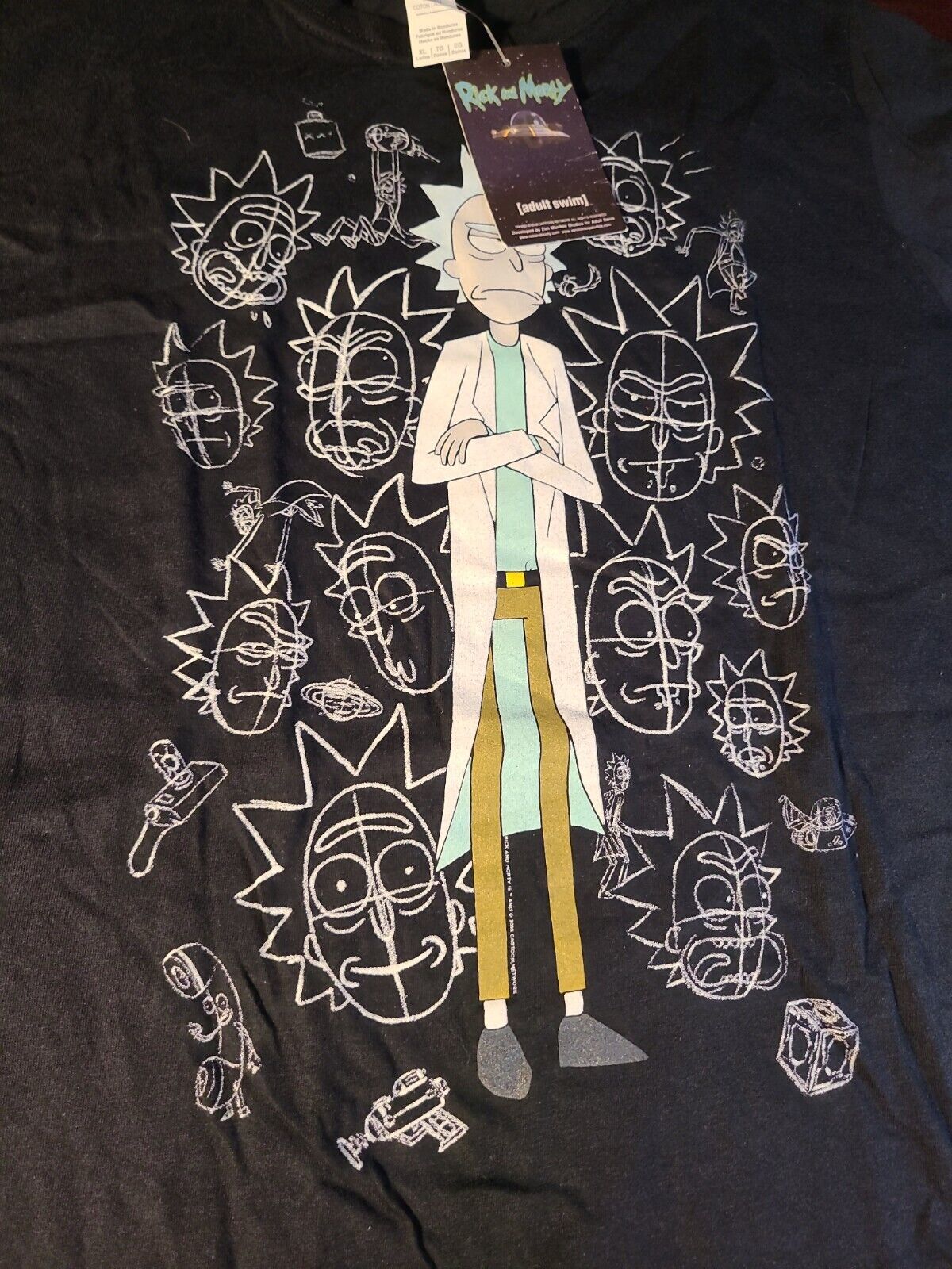 Women’s Rick & Morty Adult Swim Graphic T-shirt Size XL