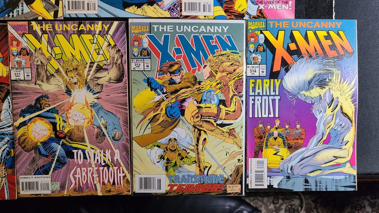 Uncanny X-Men #261, 292-293, 300, 304-306, 308-311, 313-314 (1990-94) Lot Of 13