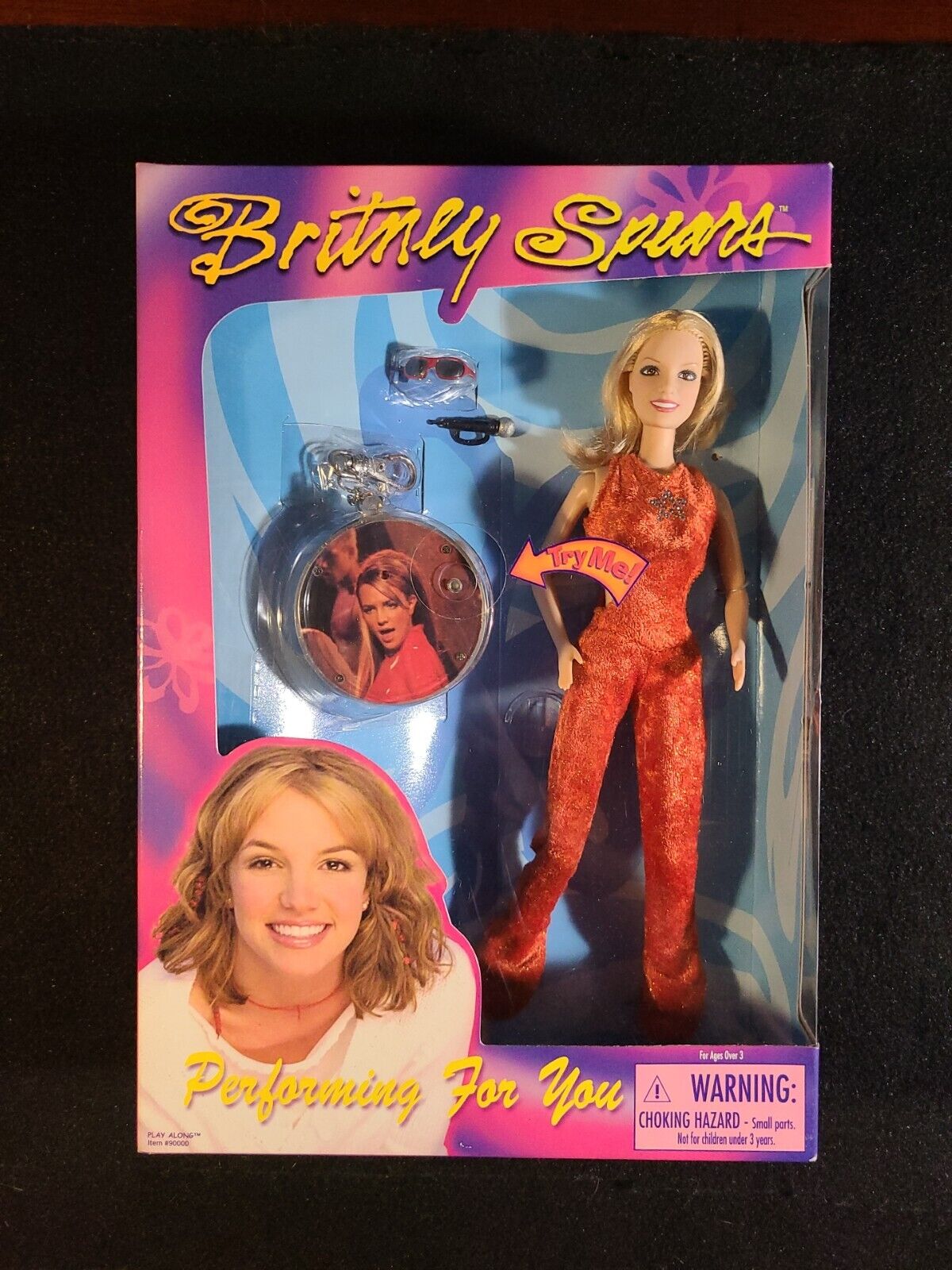 Rare Britney Spears Doll Performing For You 42nd Grammys 2000 Play Along Orange