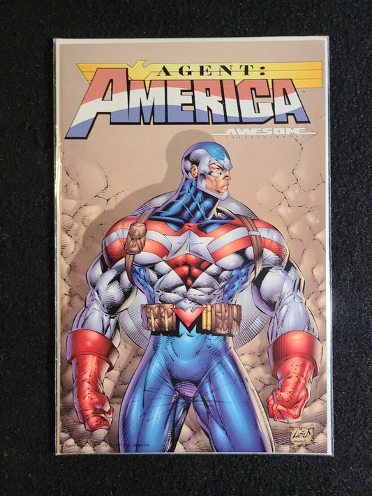 Agent America Preview (1997) Rob Liefeld Awesome Entertainment Rare Unpublished