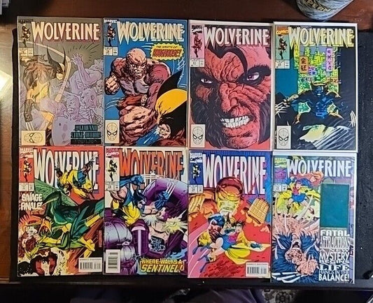 Lot Of 8 Wolverine #16, 18, 21, 24, 71, 72, 74, 75 (1989-1993, Marvel)