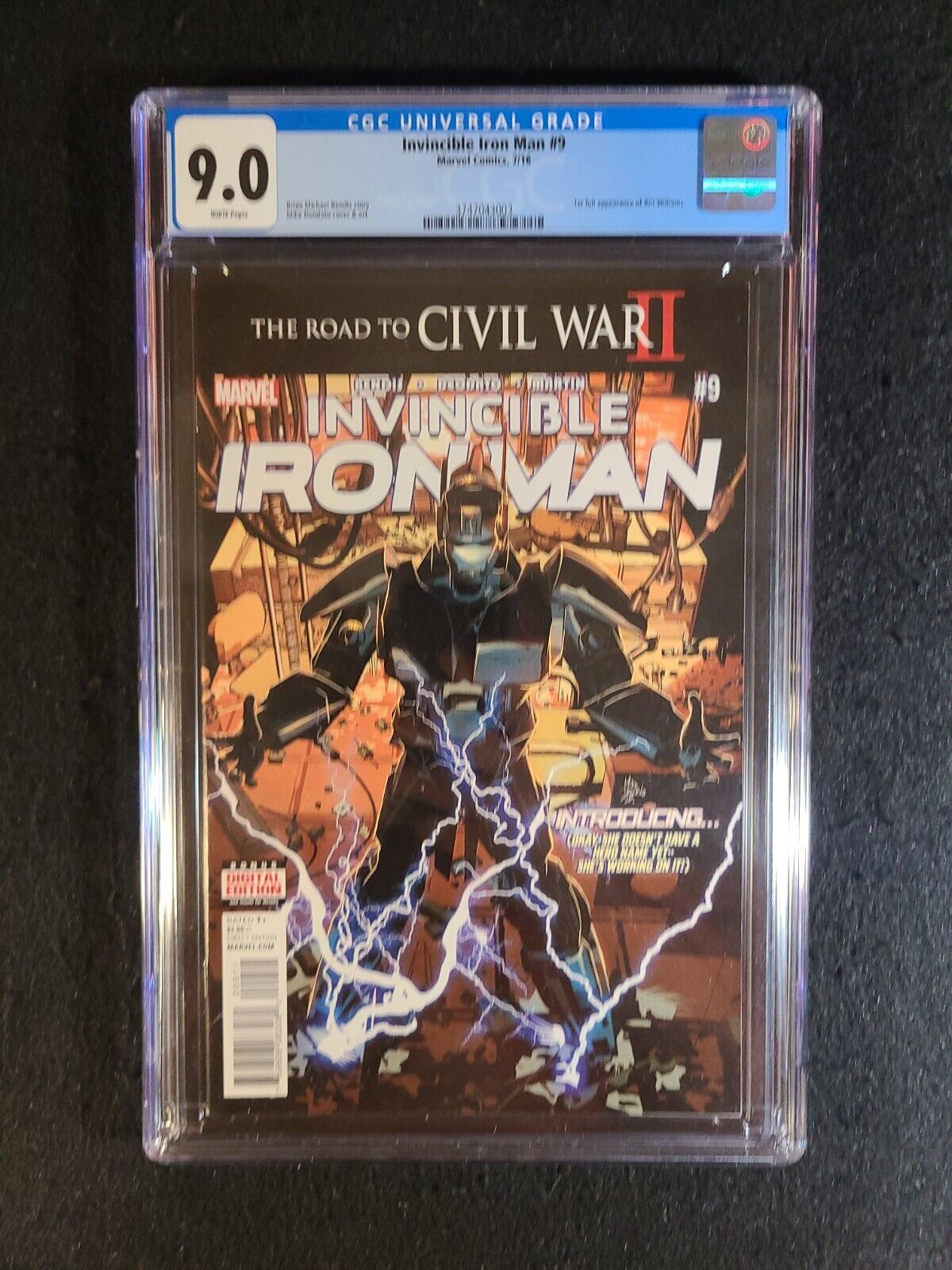 Invincible Iron Man 9 CGC 9.0 1st App of Riri Williams Marvel 2016