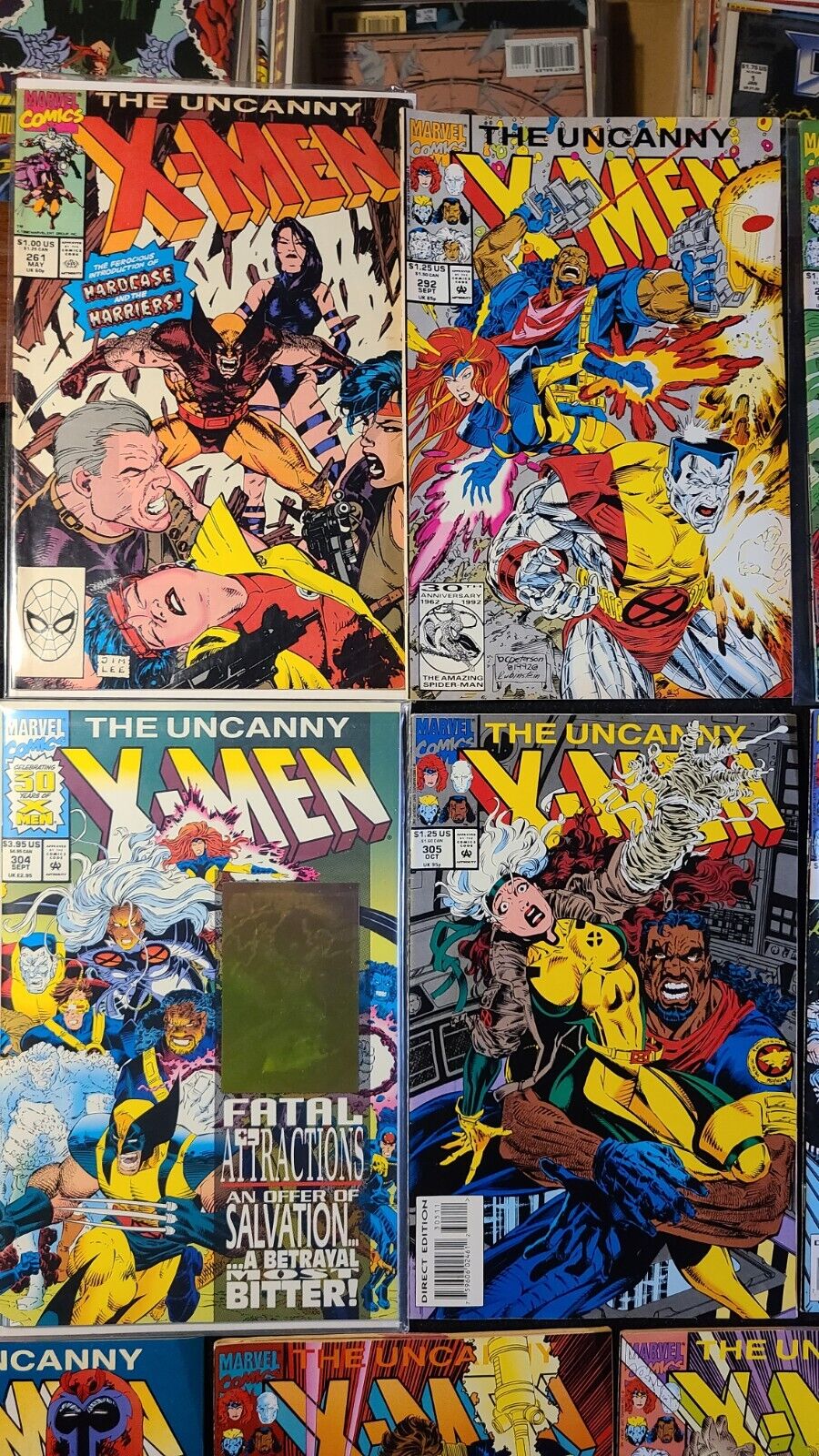 Uncanny X-Men #261, 292-293, 300, 304-306, 308-311, 313-314 (1990-94) Lot Of 13