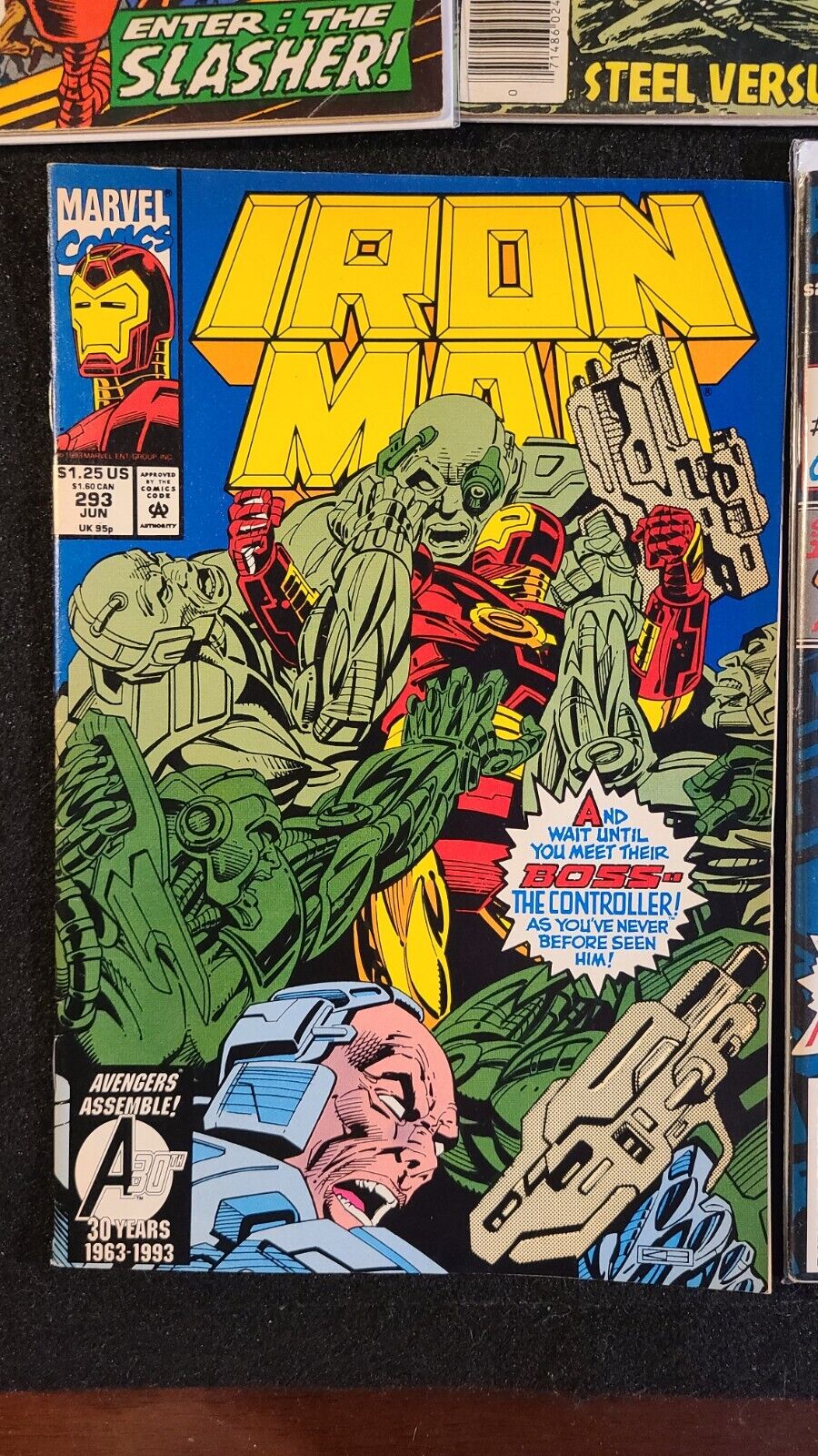 Lot of 7 Iron Man #41, 98, 196, 257, 293, 300, 305 (1971-1994, Marvel)