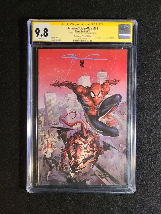 Amazing Spider-Man #798 Clayton Crain Variant Virgin Signed & Sketch CGC 9.8