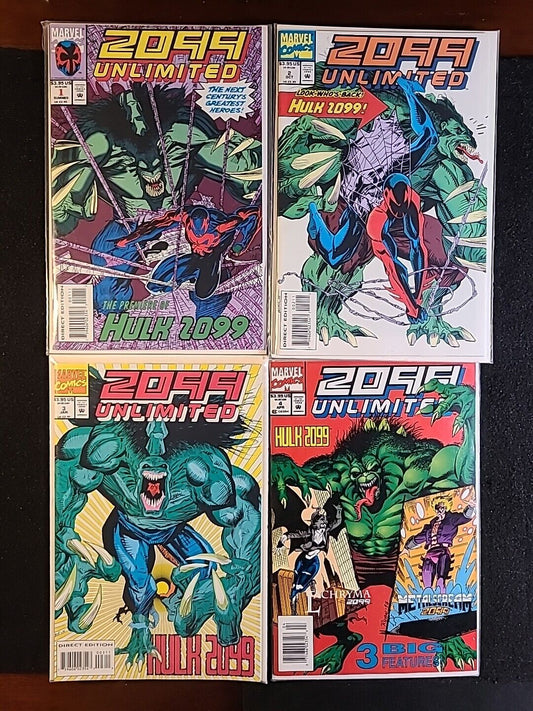 2099 Unlimited #1-4 1993 Marvel Comics Hulk 2099 Lot of 4