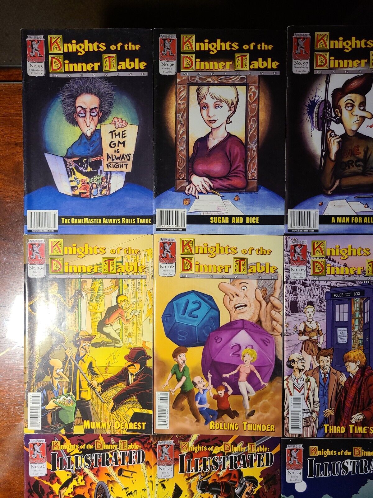 Lot of 16 Knights of the Dinner Table / KOTD Illustrated 2004 #'s in description